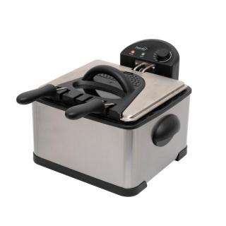 Friteuza cu ulei 4L, putere 2000W, control termostat 115 - 190   C , otel inoxidabil, cool touch