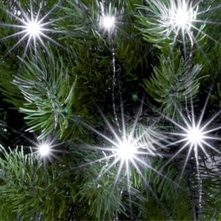 Ghirlanda 20 microLed, culoare alba, rece, On Off Timer, lungime 1,9m