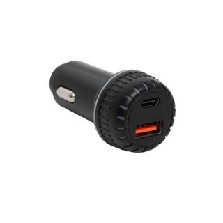 Incarcator auto Usb-A Usb-C, Led indicator de functionare, capacitate totala de incarcare 3,4A