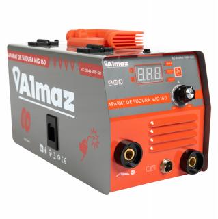 Invertor, Aparat de sudura Almaz MIG 160, Intensitate curent electric MIG: 40,  160A; MMA: 20,  160A