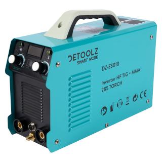 Invertor, aparat de sudura Detoolz HF TIG + MMA 285 TORCH,Intensitate curent electric 10 285 A