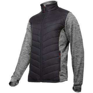 Jacheta cu imprimeu Lahti Pro, partial matlasata, material anti scamosare, protectie impotriva vantului, gri-negru