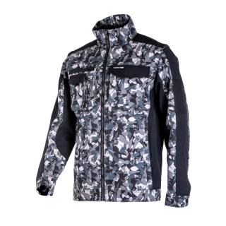 Jacheta de lucru 2 in 1 Lahti Pro, multifunctionala, model camuflaj, maneci detasabile