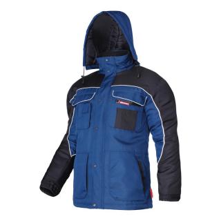 Jacheta de lucru captusita cu gluga Lahti Pro, potrivita pentru sezonul rece, material impermeabil, albastru
