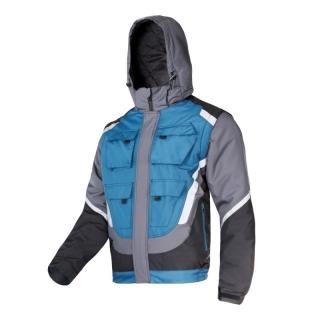 Jacheta de lucru cu gluga Lahti Pro, captusita, cu elemente reflectorizante si maneci detasabile,  material impermeabil