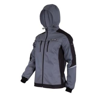 Jacheta de lucru cu gluga Lahti Pro, elastica, slim-fit, gri