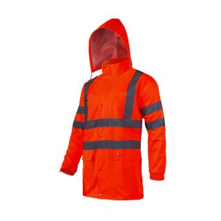 Jacheta de lucru impermeabila cu gluga Lahti Pro, reflectorizanta, portocaliu