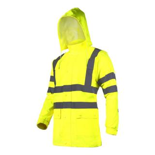 Jacheta de lucru impermeabila cu gluga Lahti Pro, reflectorizanta, verde