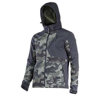 Jacheta elastica cu gluga Lahti Pro, material impermeabil si anti scamosare, model camuflaj