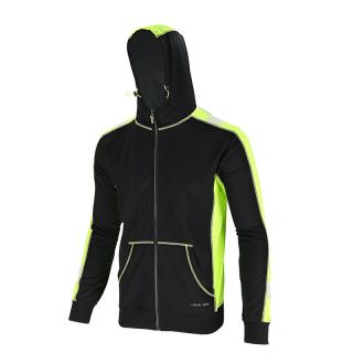 Jacheta hanorac cu gluga Lahti Pro, material subtire, elemente reflectorizante, negru verde