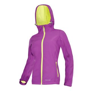 Jacheta impermeabila cu gluga Lahti Pro, material elastic si termoizolant, componente reflectorizante, violet