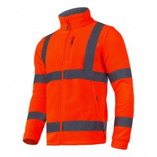 Jacheta polar Lahti Pro, reflectorizanta, material anti scamosare, portocaliu