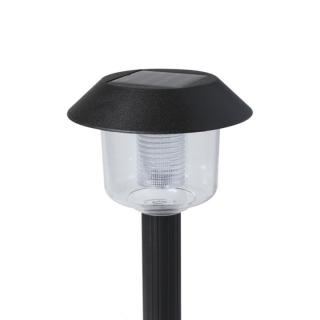 Lampa de gradina cu baterie solara, lumina galbena, plastic, acumulator 1.2V, 125 x 125 x 455 mm