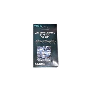 Lant drujba Detoolz, lungime 16  , pas 0.325  , grosime 1.3mm, 64 pinteni, 32 dinti, full chisel