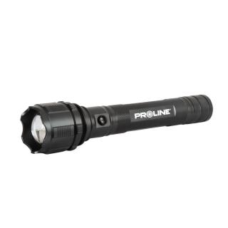 Lanterna aluminiu led Proline, 800 lm, 6000 mAh, port USB, functie zoom, 2 acumulatori