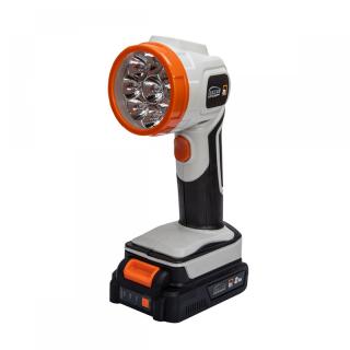 Lanterna Vulcan, 9 led-uri de 30 lm, cap rotativ, curea de mana, tensiune 20V