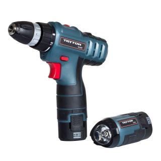 Masina de insurubat Tryton cu acumulator Li-Ion 10.8V, intensitate 1.3 Ah, 2 trepte de viteza, limitator cuplu