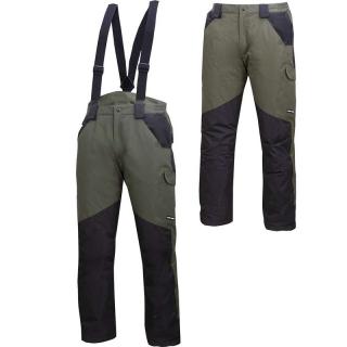 Pantalon de lucru multifunctional cu bretele kaki Lahti Pro