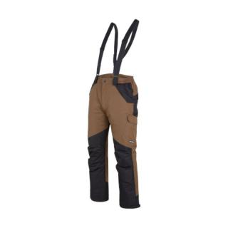 Pantalon de lucru multifunctional cu bretele maro Lahti Pro