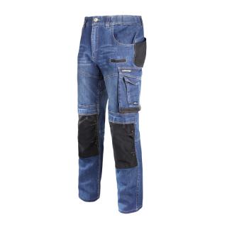 Pantalon de lucru tip blug albastru slim fit elastic Lahti Pro