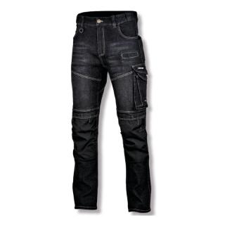 Pantalon de lucru tip blug inchis la culoare slim fit elastic Lahti Pro