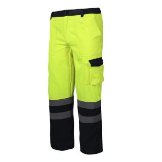 Pantalon reflectorizant verde grad ridicat de vizibilitate Lahti Pro