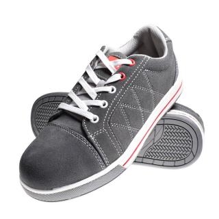 Pantofi piele intoarsa Lahti Pro, clasa protectie SBFOSRA, bombeu metalic rezistent la soc, gri