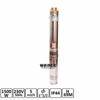 Pompa apa submersibila tip tun multietajata 1500W 69m 83l min WAINER WP5