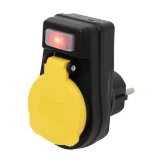 Priza de exterior cu comutator, clasa protectie IP44, tensiune 250V, curent nominal 16A, max 3680W