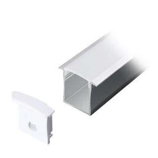 Profil Aluminiu pentru Banda LED 2m 30mm x 20mm Alb