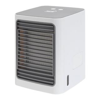 Racitor de aer mini Home, rezervor apa 300 ml, 3 trepte de viteza, Led-uri albe, 5W, cablu micro Usb inclus