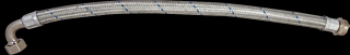 Racord flexibil cu cot pentru hidrofor 25mm diametru, 500mm lungime