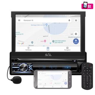 Radio auto 7   LCD, RDS, BT, A-LINK, i-LINK cu ecran tactil LCD si conexiune BT fara fir