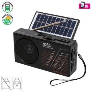 Radio Hibrid cu incarcare solara sau USB ,  BT USB SD