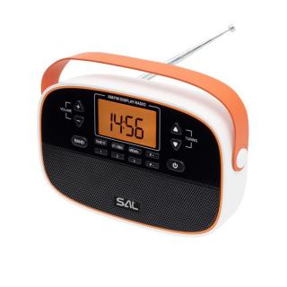 Radio portabil, LCD, desteptator, alimentare cu baterii, 184 x 113 x 58 mm