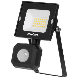 Reflector LED 20W cu senzor de miscare, 4000K - Rebel