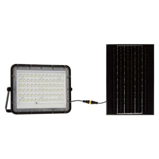 Reflector LED cu Incarcare Solara 15W 1200LM 6400K - Negru