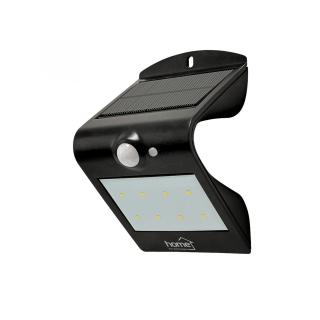 Reflector led cu panou solar si senzor de miscare, negru 1,5 W 1200 mAh