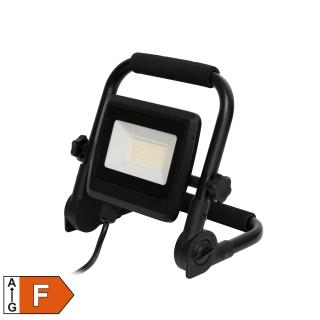 Reflector LED portabil, 20W, 1600 lm, IP44, 1.5m 0.75  ² cu unghi reglabil de inclinare