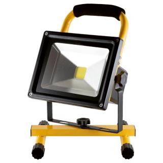 Reflector Led reincarcabil, interior-exterior, 20W, 1600 lm, acumulator 2200 mAh, autonomie 4h