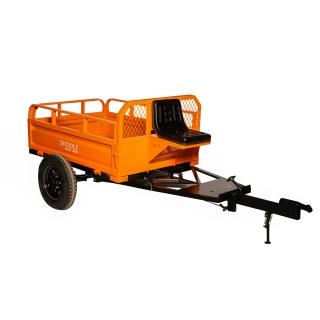 Remorca motocultor 600 kg cu extensie pe inaltime 150 mm