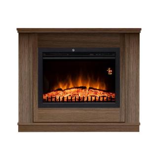 Semineu Calgary, pal melaminat, 2 trepte de incalzire, 2000W, efect de bustean incandescent si flacara Led