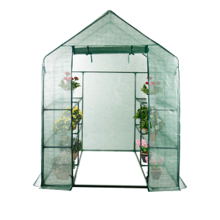 Sera politilena Micul Fermier, verde, 1.4x1.4x1.9m , rezistenta radiatii solare UV4, grosime plasa 0.7mm, 9 Kg