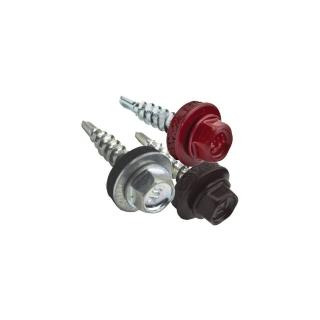 Set 250 suruburi pentru pentru acoperis 4.8 x 25mm ARGINTIU