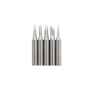 Set 5 buc varfuri pentru pistol de lipit FPL 80W, modele diverse, placat cu nichet, 0,6 x 41 mm