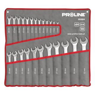 Set chei combinate Cr-Va forjate Proline, 6-32mm, expozor tip folie nailon, 24 piese