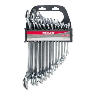Set chei fixe Cr-Va forjate Promline, 6-22mm, 8 piese, expozor tip caseta, suprafata cromata