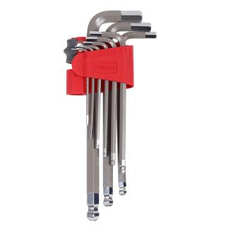 Set de chei negative Cr-Va Proline, sferice, lungi, duritate ridicata, 1.5-10mm, 9 piese