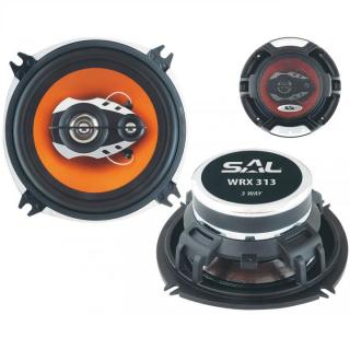 Set de difuzoare auto 130mm Sal, 3 cai, 4 Ohmi, 87 dB, corp aluminiu, 50 - 20000 Hz