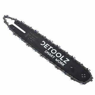 Set lama si lant drujba Detoolz, lungime 14  , pas 3 8  , grosime 1.3mm, 50 pinteni, 25 dinti, full chisel